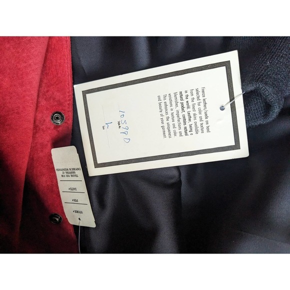 Vintage NWT Firenze Studded Suede Leather Jacket - Picture 10 of 10